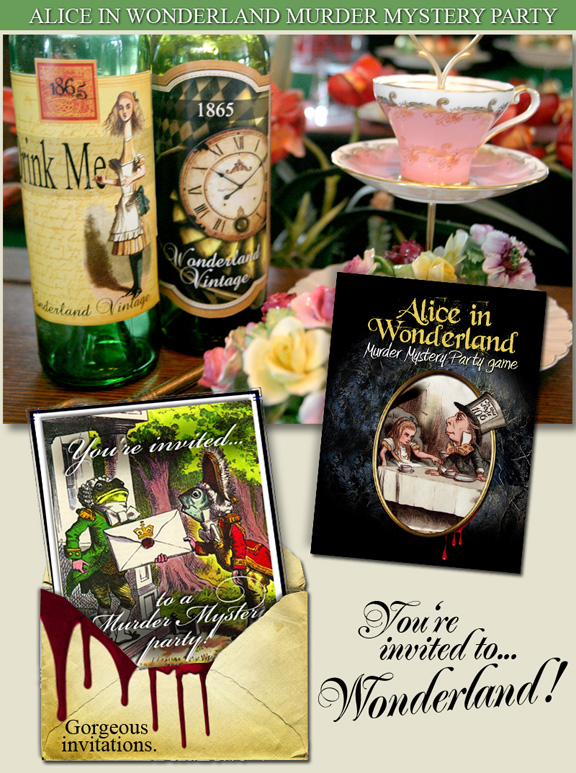 Murder Mystery Dinner Party Invitation Vintage Party